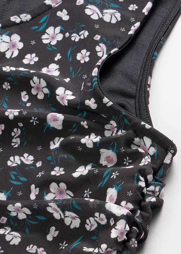 Miniabito sciancrato in mesh fine, bonprix