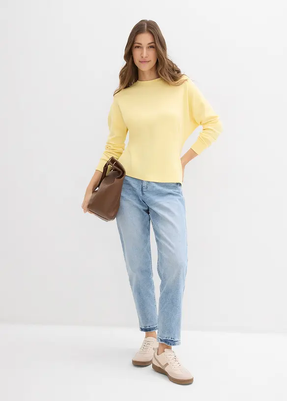 Felpa sciancrata, bonprix