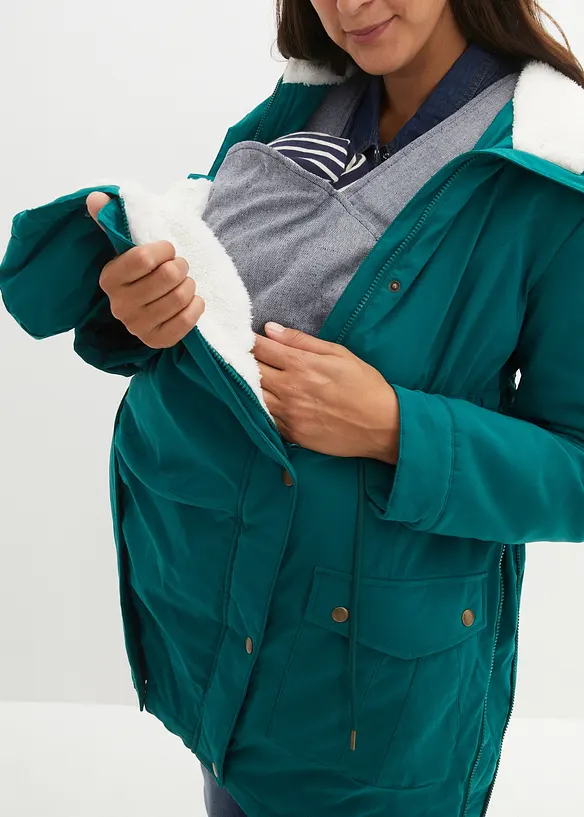 Cappotto pr&eacute;maman imbottito 3 in 1 di media pesantezza con inserto babywearing, bonprix