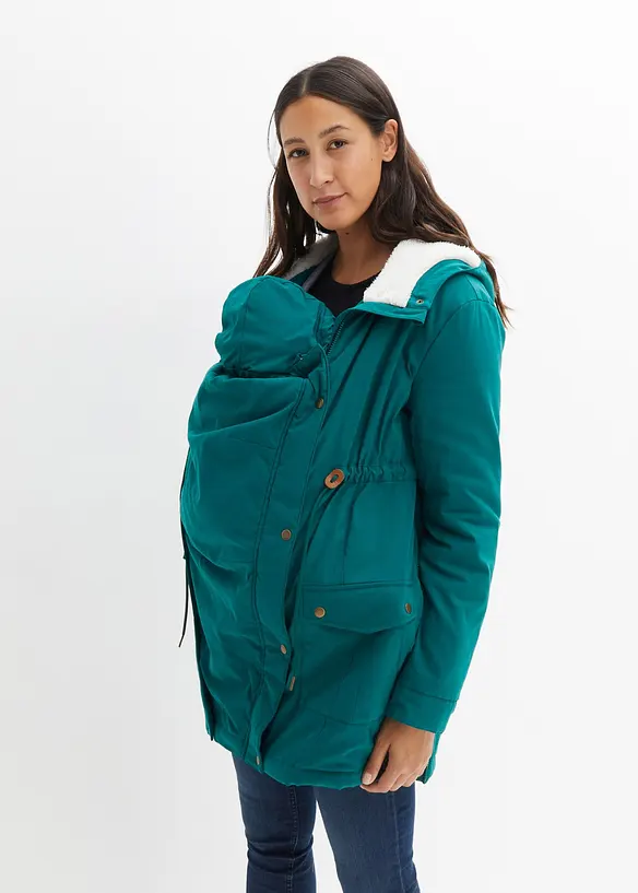 Cappotto pr&eacute;maman imbottito 3 in 1 di media pesantezza con inserto babywearing, bonprix