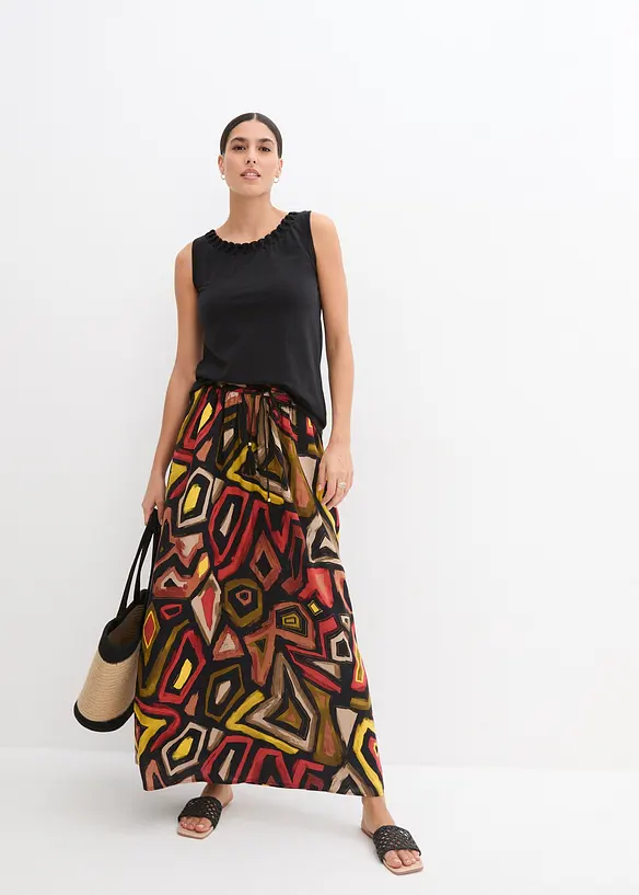 Gonna lunga in viscosa fluida, bonprix