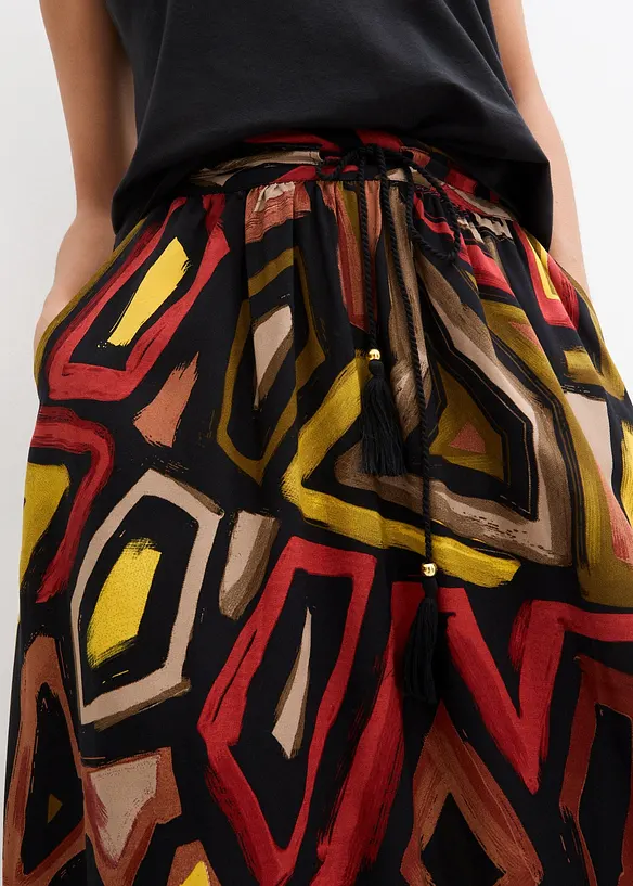 Gonna lunga in viscosa fluida, bonprix