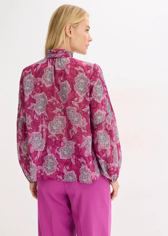 Tunica di chiffon con fantasia paisley, bonprix