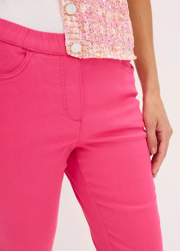 Pantaloni cropped elasticizzati, bonprix