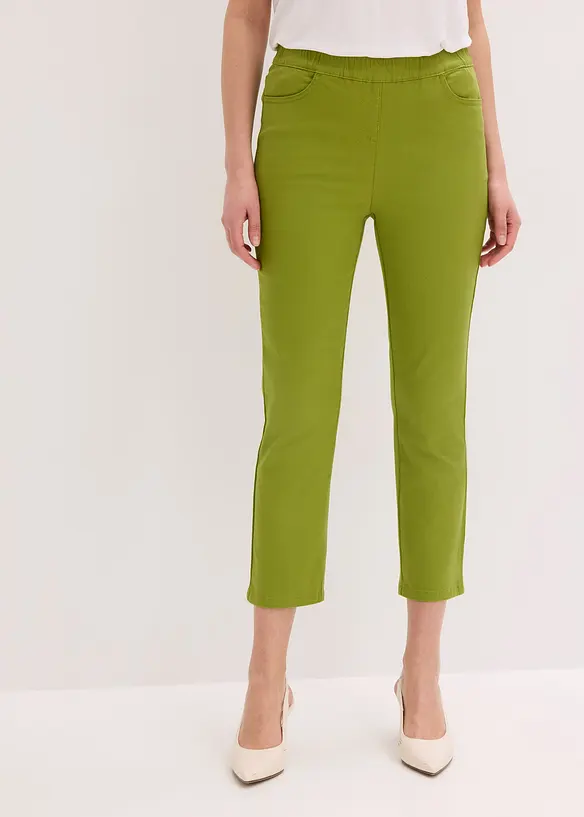 Pantaloni cropped elasticizzati, bonprix