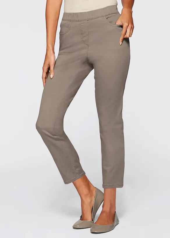 Pantaloni cropped elasticizzati, bonprix