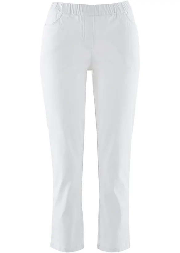 Pantaloni cropped elasticizzati, bonprix