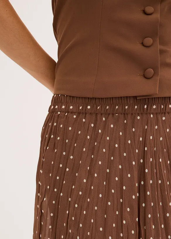 Gonna in chiffon con effetto stropicciato, bonprix