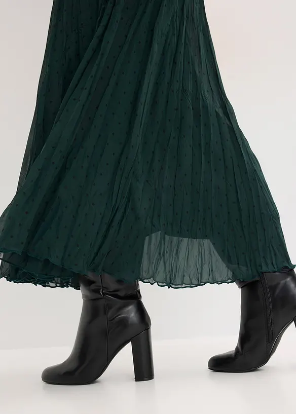 Gonna in chiffon con effetto stropicciato, bonprix
