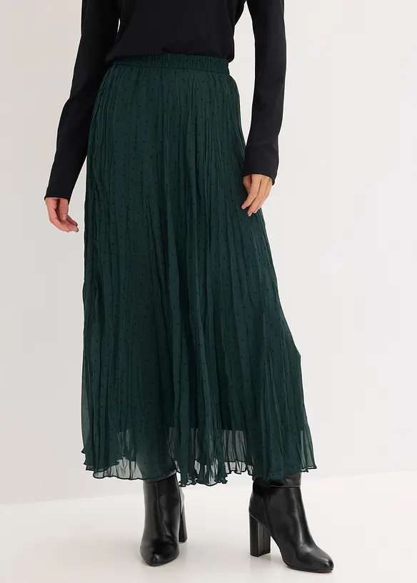 Gonna in chiffon con effetto stropicciato, bonprix