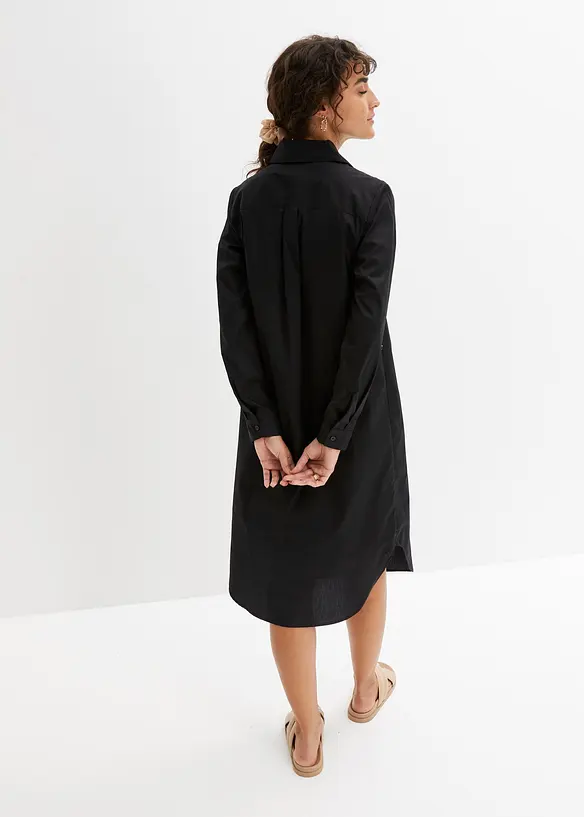 Abito chemisier in popeline di cotone, bonprix