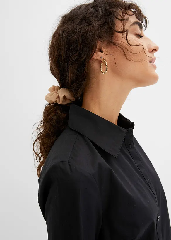 Abito chemisier in popeline di cotone, bonprix