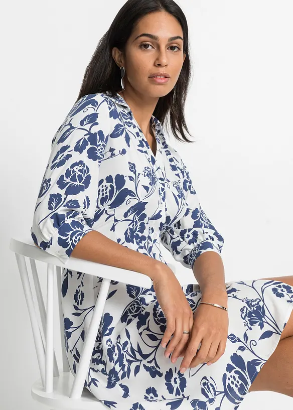 Abito chemisier in viscosa fluente, bonprix