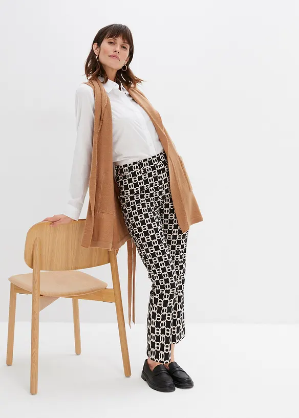 Pantaloni in bengalina elasticizzata, bonprix