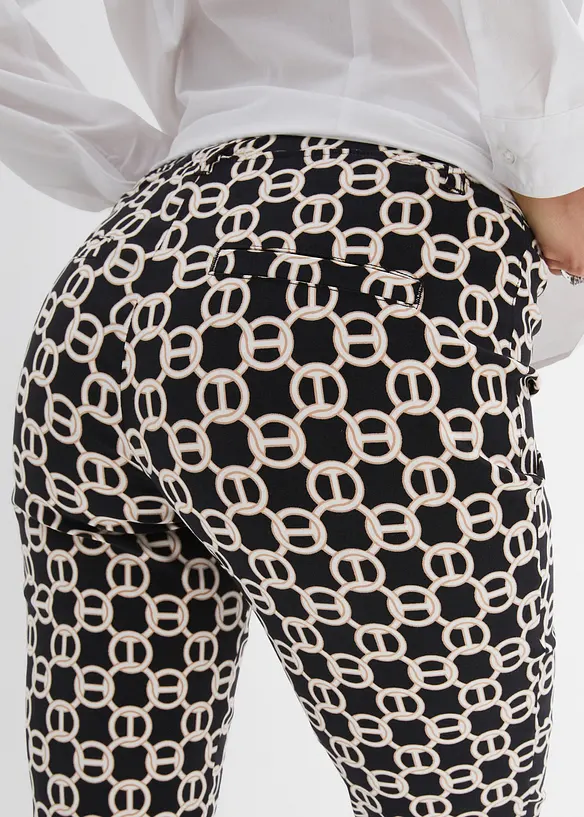 Pantaloni in bengalina elasticizzata, bonprix