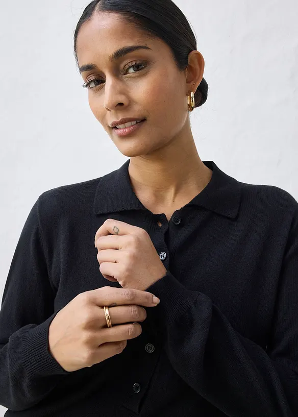 Polo in misto seta, bonprix