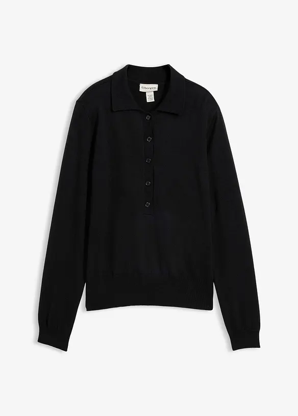 Polo in misto seta, bonprix