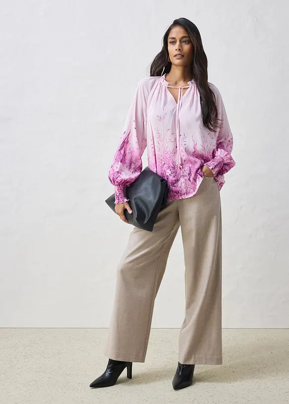 Blusa in misto seta, bonprix