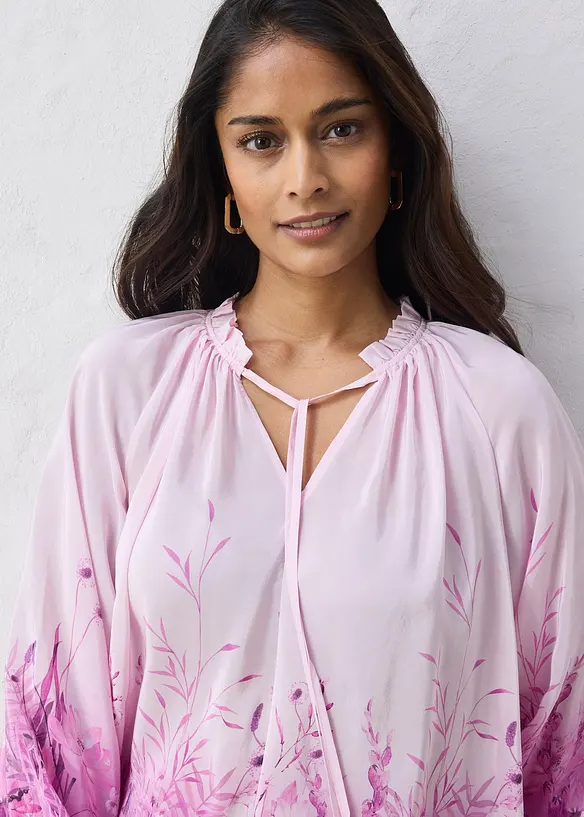 Blusa in misto seta, bonprix