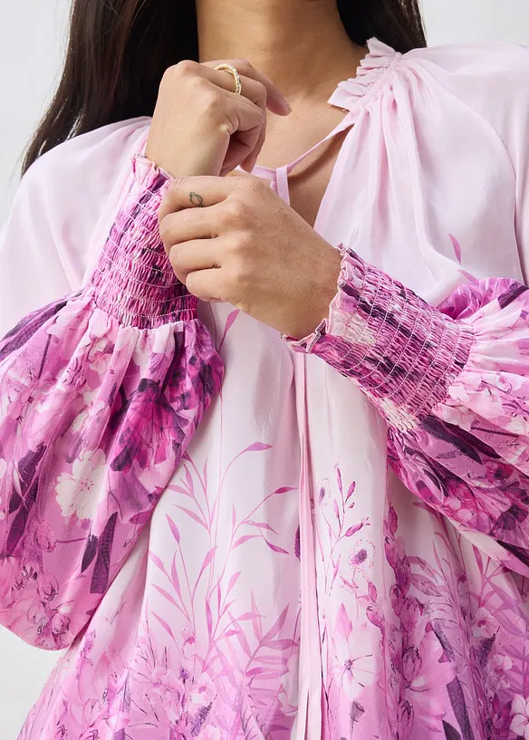 Blusa in misto seta, bonprix