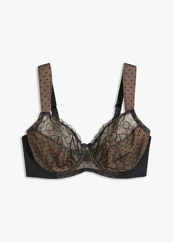 Reggiseno minimizer con ricamo raffinato, bonprix