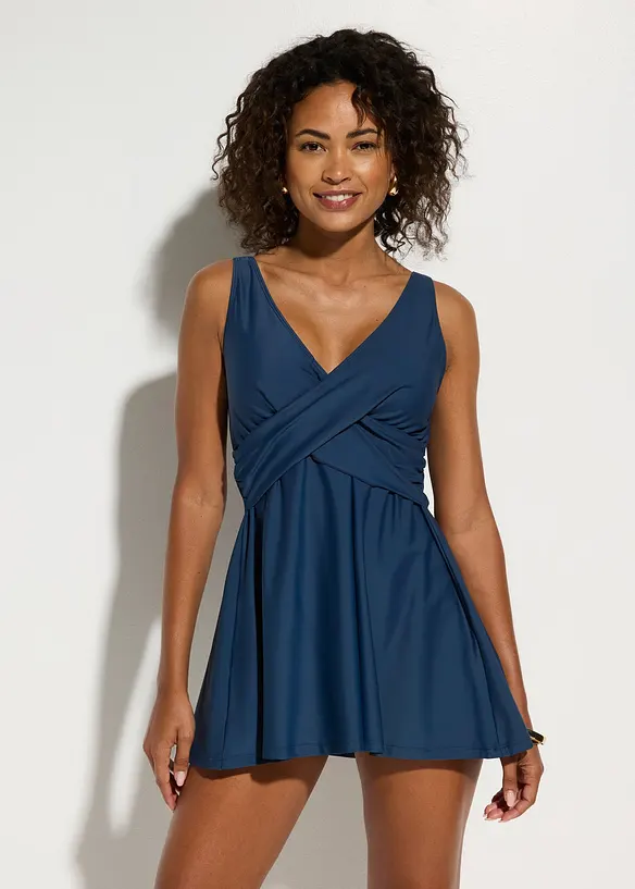 Tankini lungo con scollatura a V (set 2 pezzi), bonprix