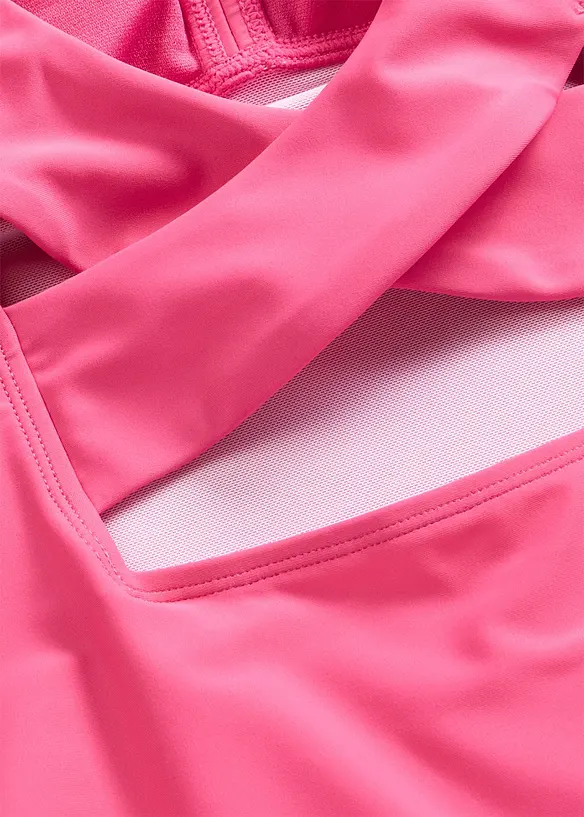 Costume intero con scollatura a V ed effetto modellante medio, bonprix