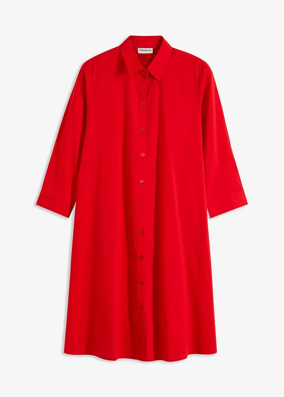 Abito chemisier in popeline compatto, bonprix