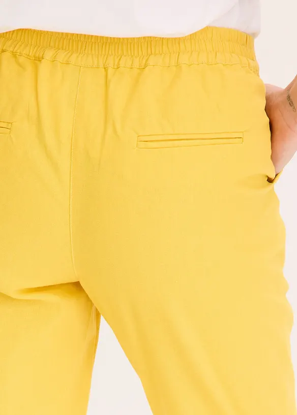 Pantaloni in misto lino, bonprix