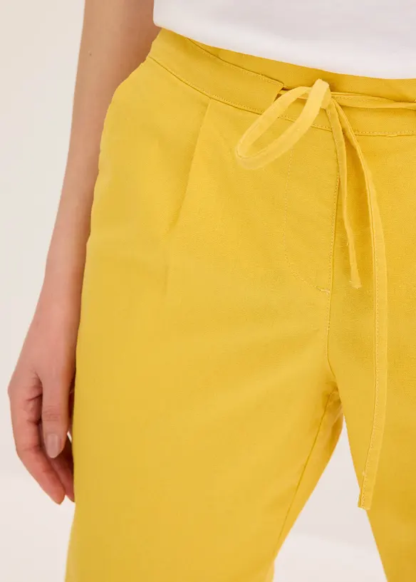 Pantaloni in misto lino, bonprix