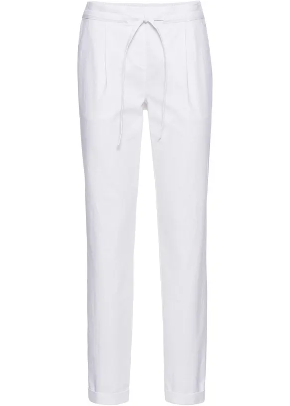Pantaloni in misto lino, bonprix