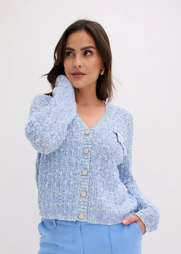 Cardigan in maglia boucl&eacute;, bonprix