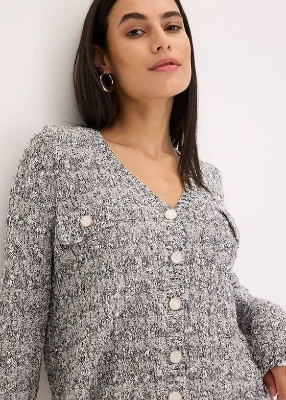 Cardigan in maglia boucl&eacute;, bonprix