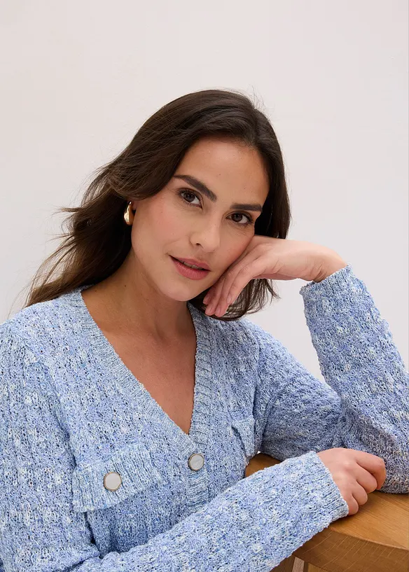 Cardigan in maglia boucl&eacute;, bonprix