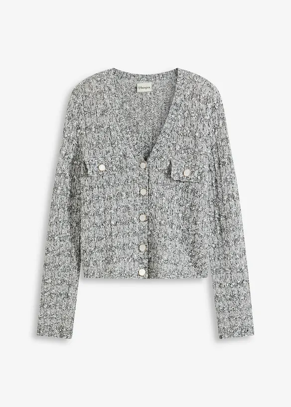 Cardigan in maglia boucl&eacute;, bonprix