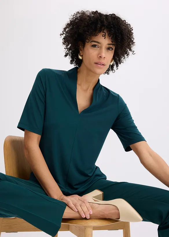 Maglia con collo a calice, bonprix