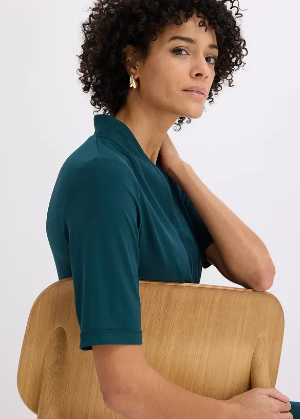 Maglia con collo a calice, bonprix