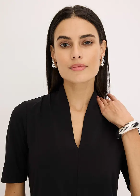 Maglia con collo a calice, bonprix