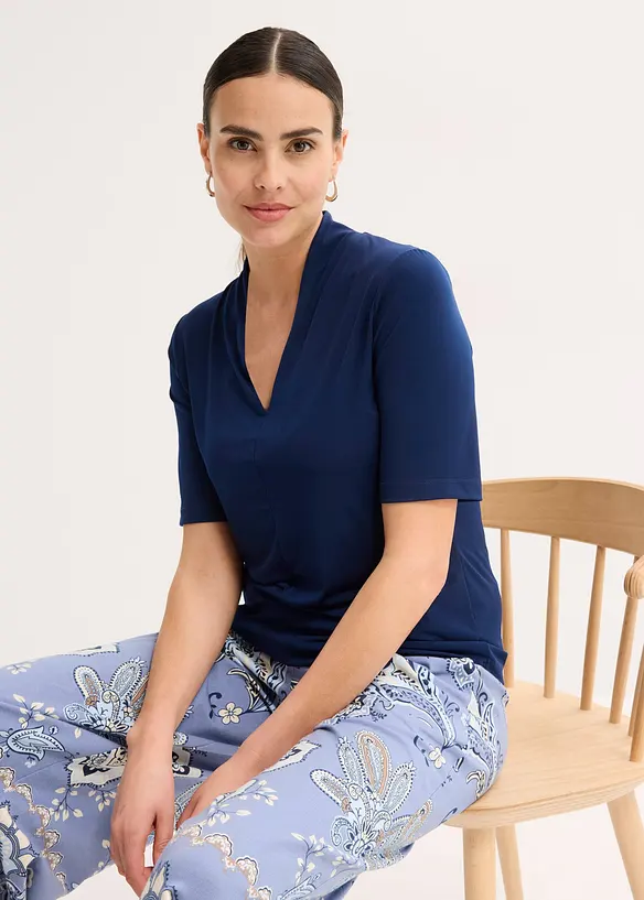 Maglia con collo a calice, bonprix