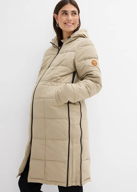 Giubbotto trapuntato pr&eacute;maman 3 in 1 con inserto babywearing e poliestere riciclato, bonprix