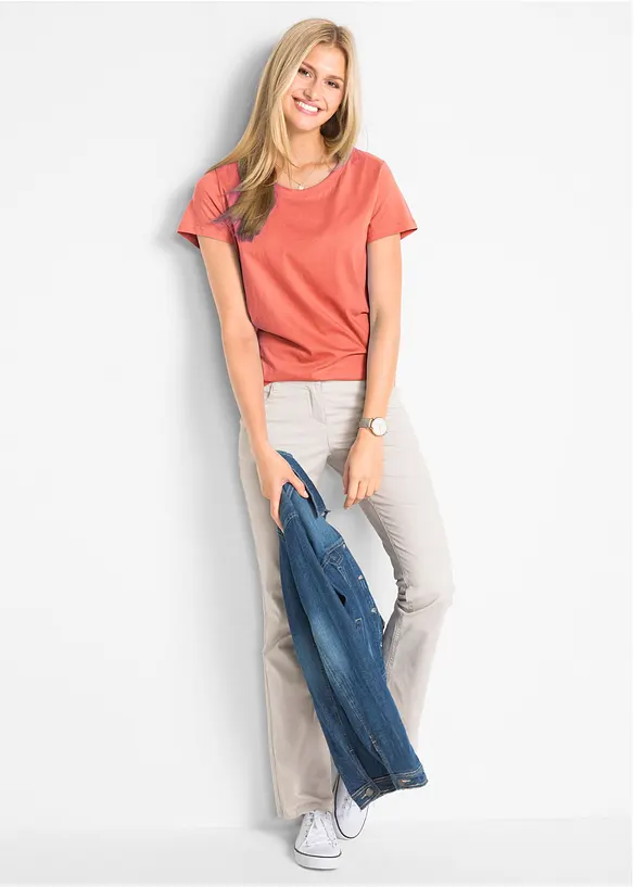 Maglia con scollo rotondo (pacco da 5), bonprix