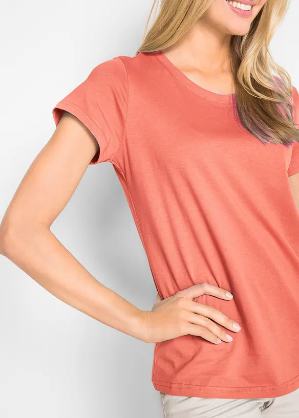 Maglia con scollo rotondo (pacco da 5), bonprix