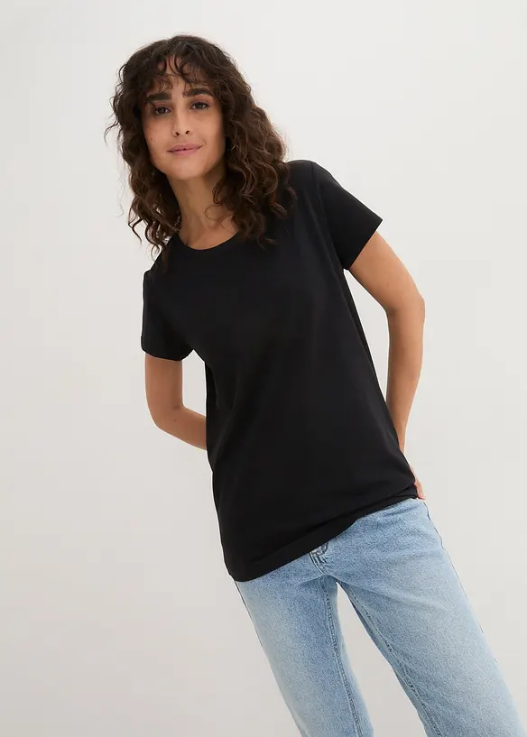 Maglia con scollo rotondo (pacco da 5), bonprix