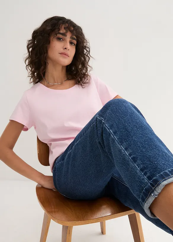 Maglia con scollo rotondo (pacco da 5), bonprix