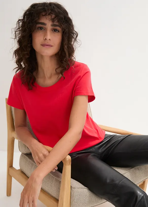 Maglia con scollo rotondo (pacco da 5), bonprix