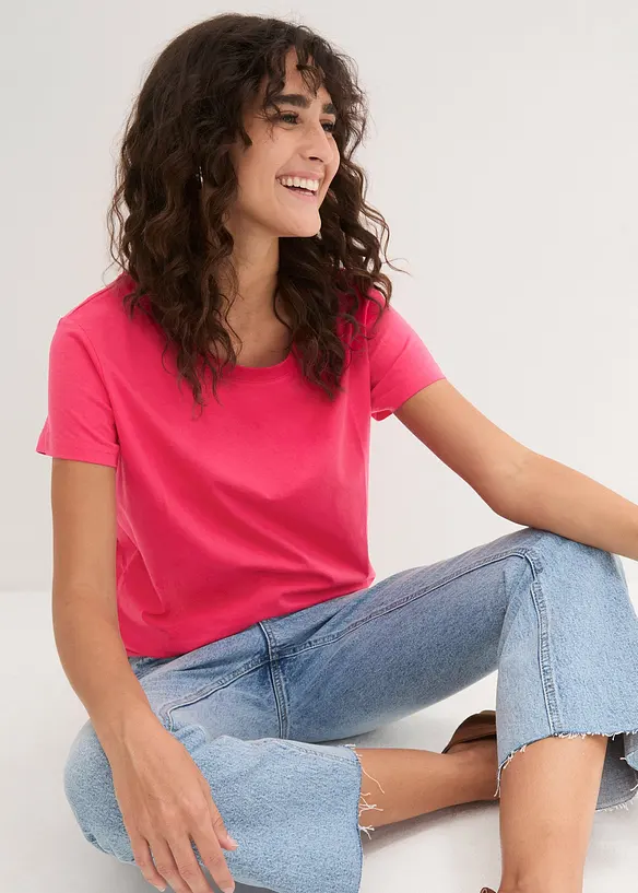 Maglia con scollo rotondo (pacco da 5), bonprix