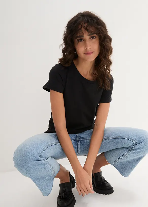 Maglia con scollo rotondo (pacco da 5), bonprix