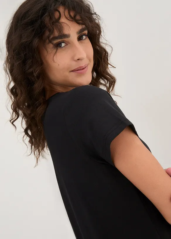 Maglia con scollo rotondo (pacco da 5), bonprix