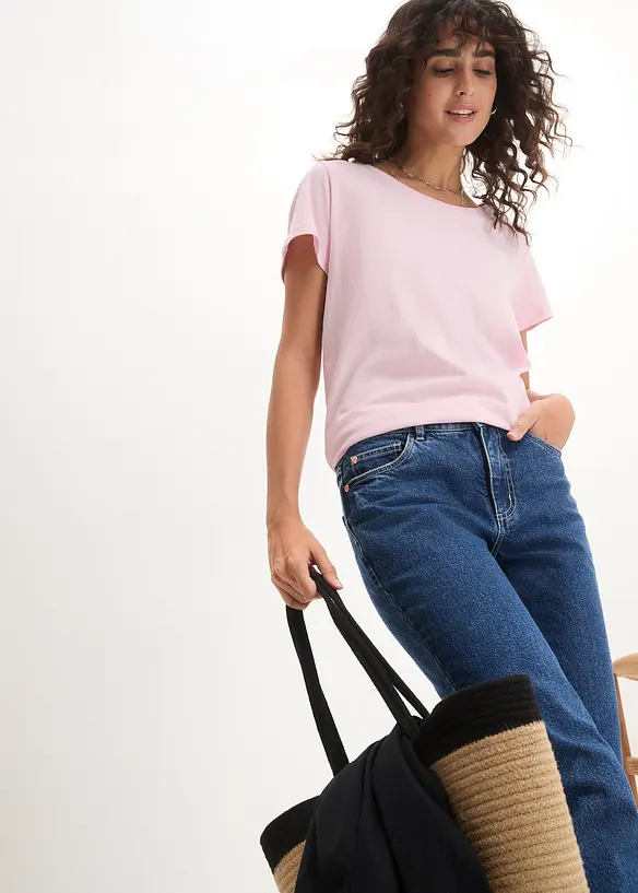 Maglia con scollo rotondo (pacco da 5), bonprix