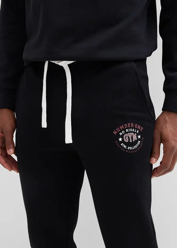 Pantaloni da jogging con dettagli sportivi, bonprix